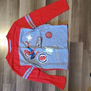 5/6 Boys Long Sleeve Spiderman Shirt